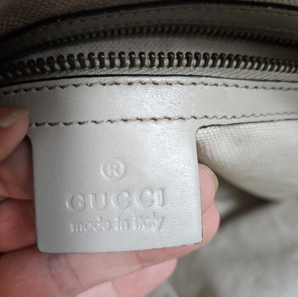 Auth Gucci GG Monogram Scarlett Studs Convertible Satchel handbag - Picture 12 of 12